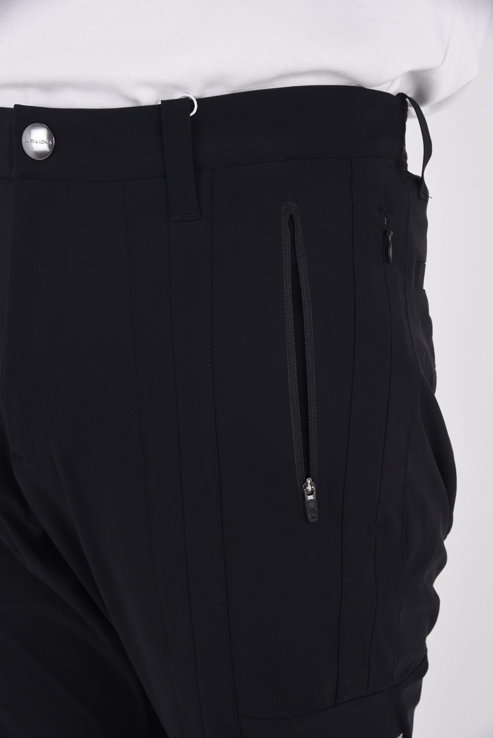 【2025AW】 S.I.D HYPER STRETCH PANTS / リフレクターロゴプリント シリコンワッペン テクニカルロングパンツ (ブラック)