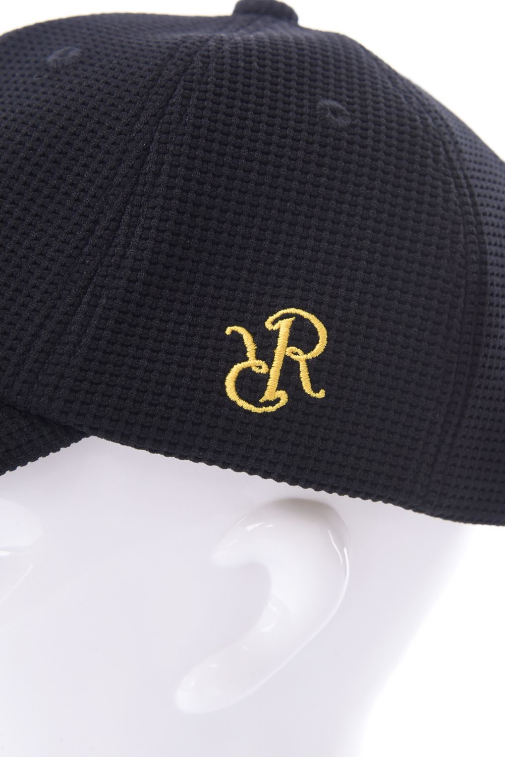 【26SS】 SILICON TAG WAFFLE CAP / シリコンタグ ワッフル キャップ (ブラック)*