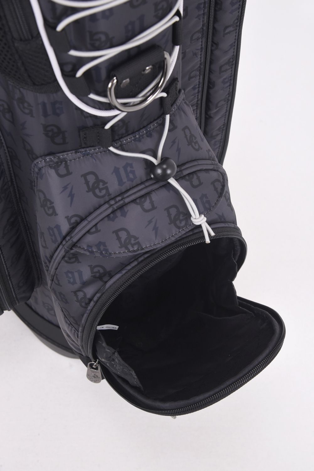 【銀行振込・代金引換不可】【返品・交換不可】 DG Monogram Caddie Bag / DGモノグラム総柄 スタンドタイプ キャディバッグ (ブラック)