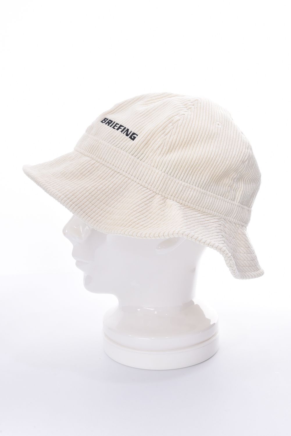 CORDUROY BELL HAT / ブランドロゴ コーデュロイ ベルハット アイボリー