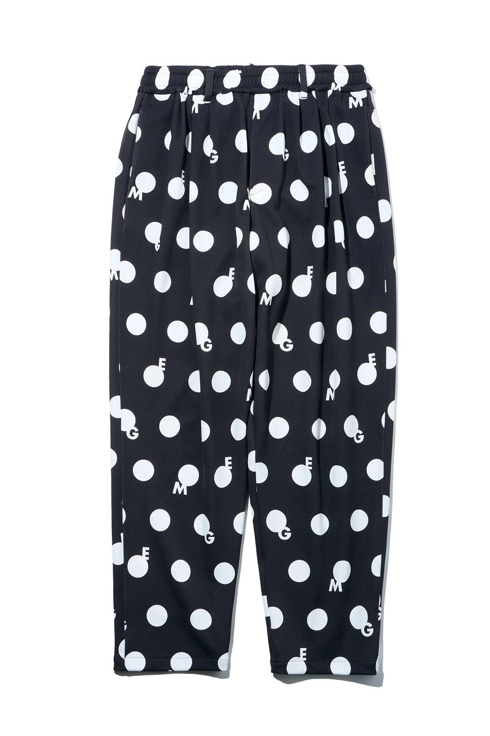 【26AW】 ORIGINAL PRINT DOT PANT / ドット柄プリント テーパードパンツ (ブラック)