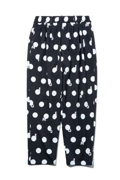 【26AW】 ORIGINAL PRINT DOT PANT / ドット柄プリント テーパードパンツ (ブラック)