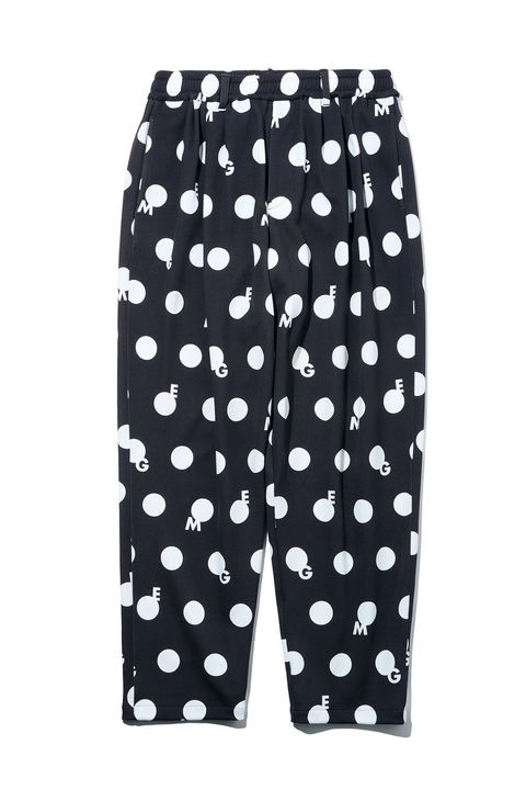 【26AW】 ORIGINAL PRINT DOT PANT / ドット柄プリント テーパードパンツ (ブラック)