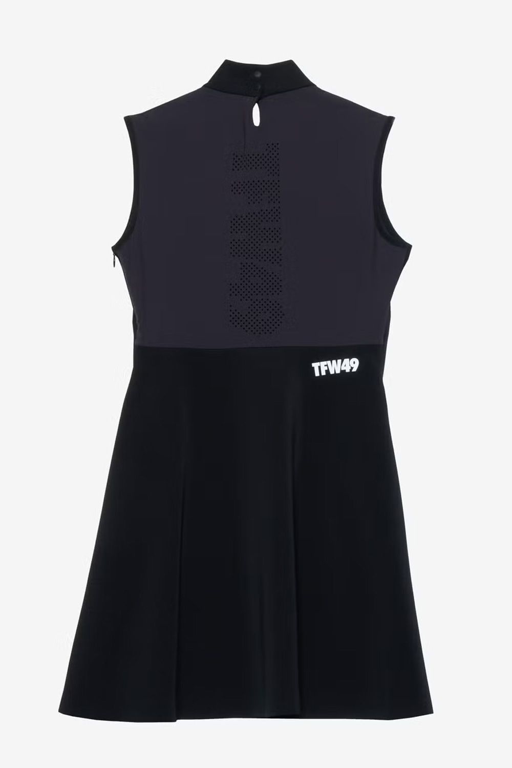 【26SS】【レディース】 SLEEVE LESS MOCKNECK ONE PIECE / ノースリーブ モックネック ワンピース (ブラック)