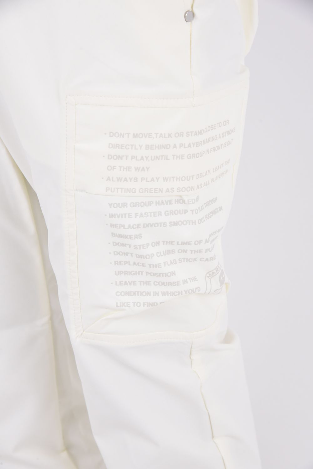 【26SS】 SCOPE ADAPTIVE UTILITY PANTS / ナイロンタフタ パッチポケット ハイストレッチ ロングパンツ (ホワイト)