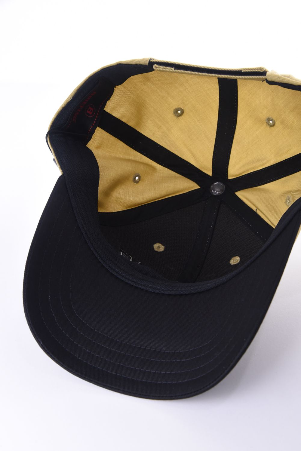 【26SS】 MEN’S COLLEGE LOGO CAP / カレッジ風ロゴ バイカラー キャップ (ベージュ)