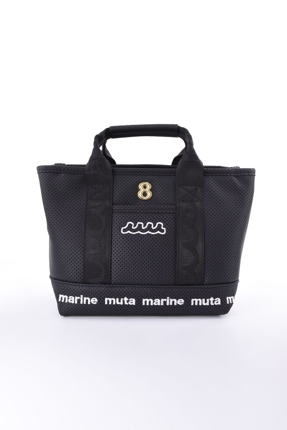 【GOSSIP GOLF別注】 “8” PLATE CONTINUA PARTITION TOTE BAG / 8プレート パンチングエシカルレザー パーテーションバッグ (ブラック)