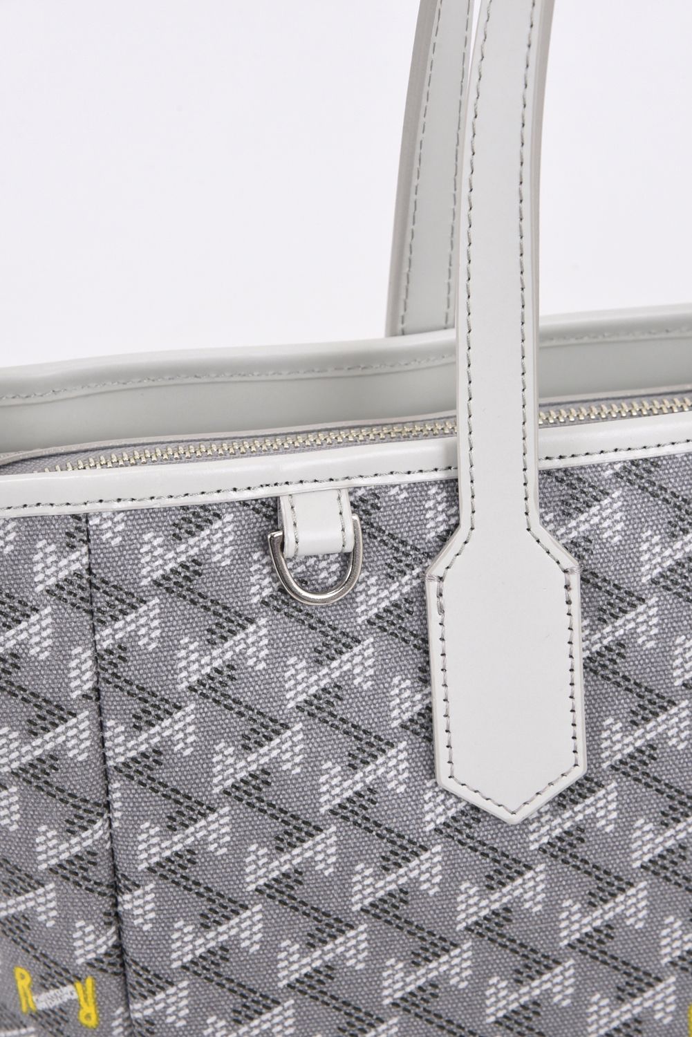 LANIUS BIZ (ラニウス ビズ) / ブランドオリジナルテキスタイル ビジネストートバッグ (シルバーグレー)*