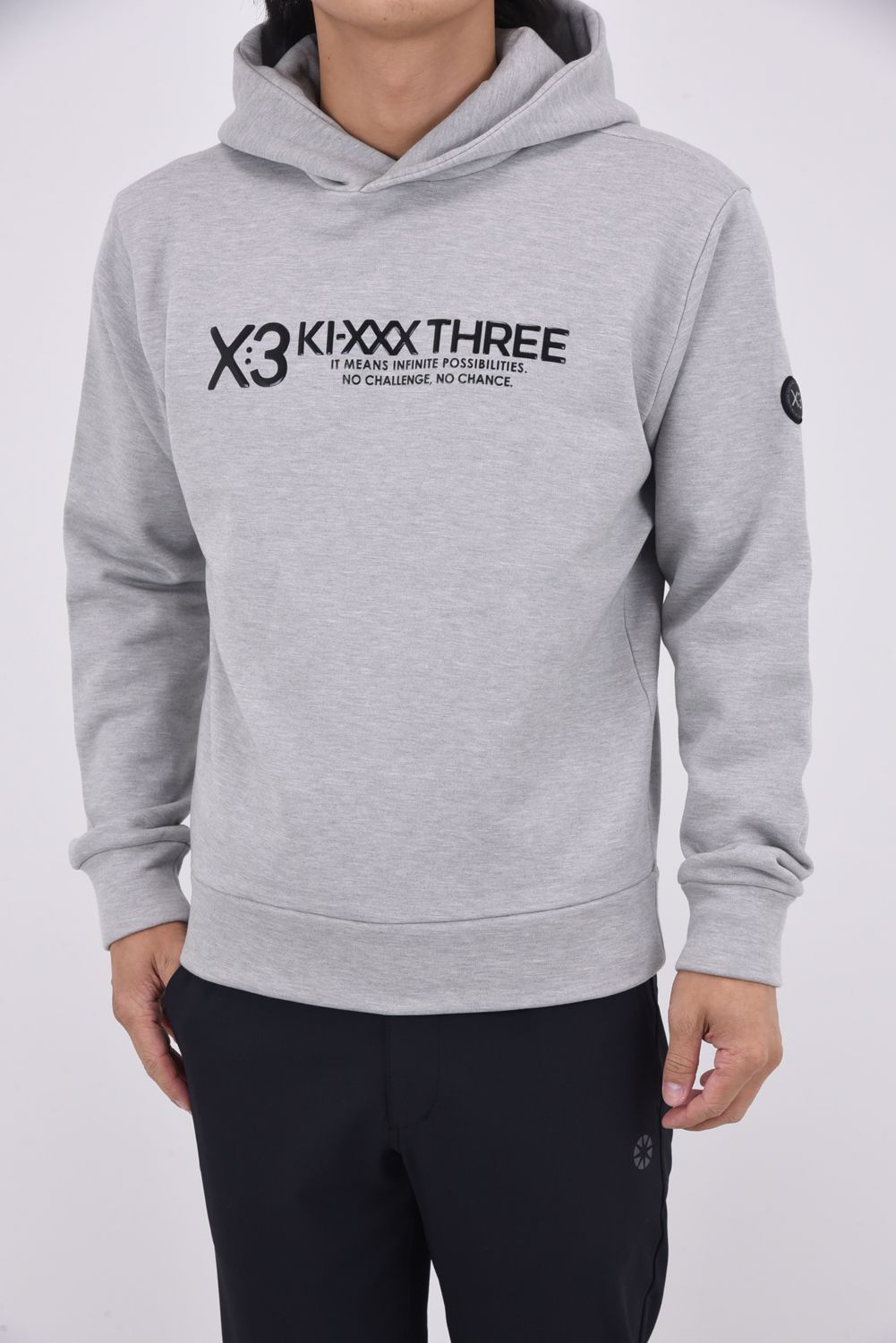 【25AW】 ACTIVE LOGO HOODIE / アクティブ ロゴ フーディー (杢グレー)