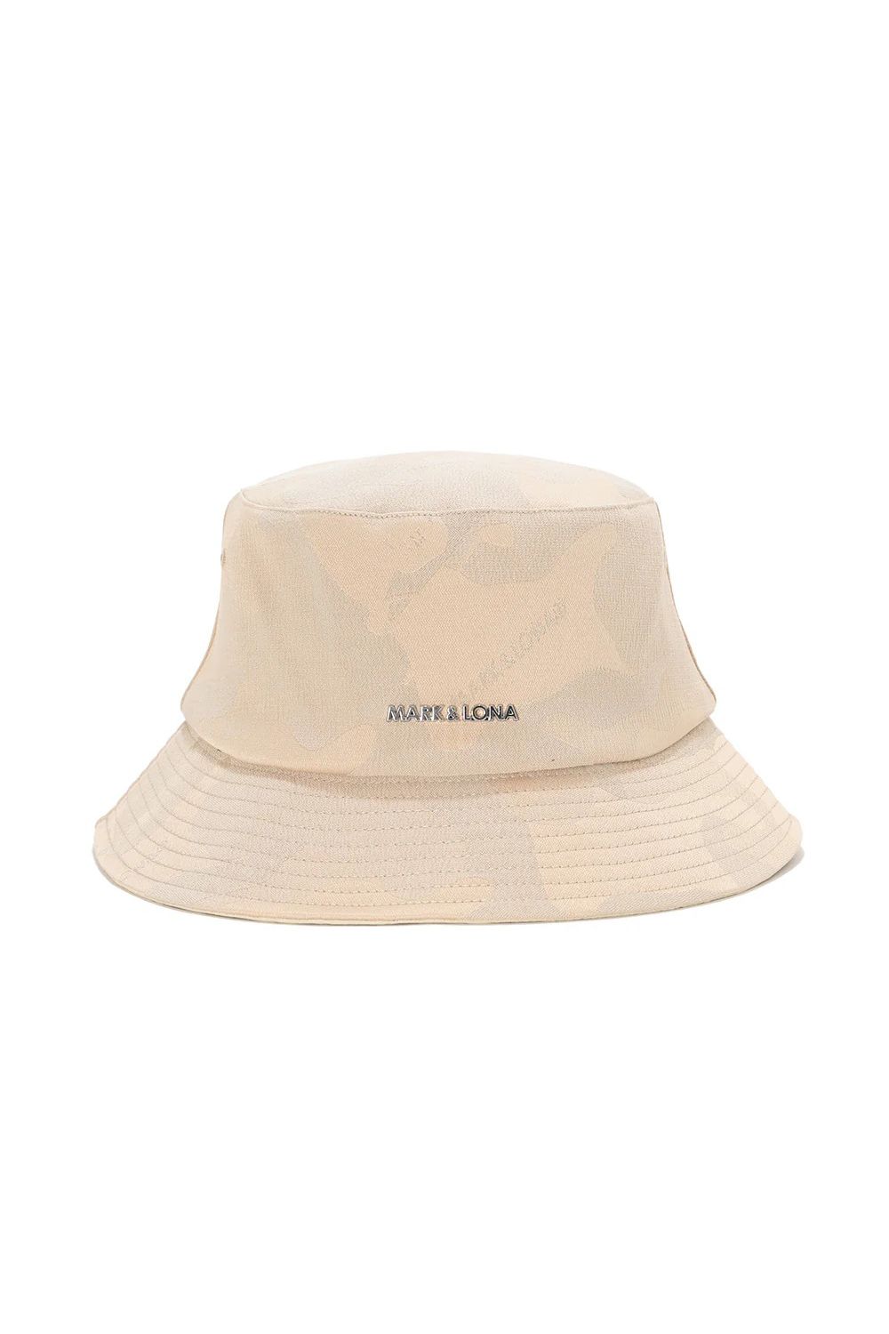 【26SS】 GAUGE CAMO BUCKET HAT / カモフラージュパターン メタルプレート バケットハット (ベージュ)
