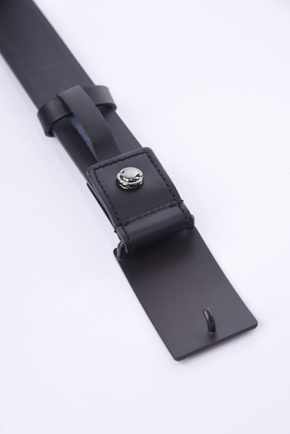 BRIEFING - BG BUCKLE LEATHER BELT / 星条旗バックルレザー