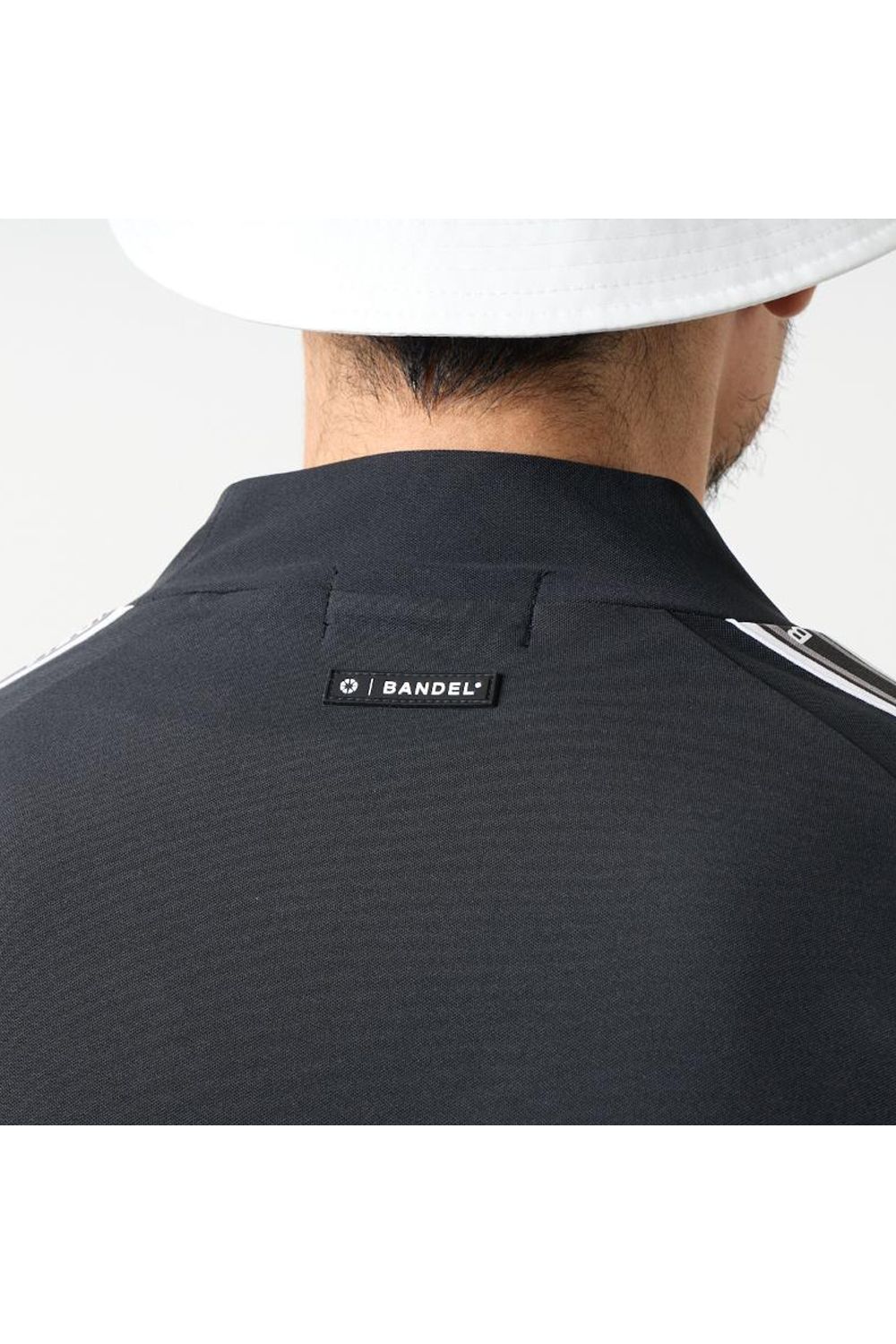 【26SS】 CONCEPT NOTES TAPING MOCK NECK / カノコ素材 デザインテープ モックネックTシャツ (ブラック)