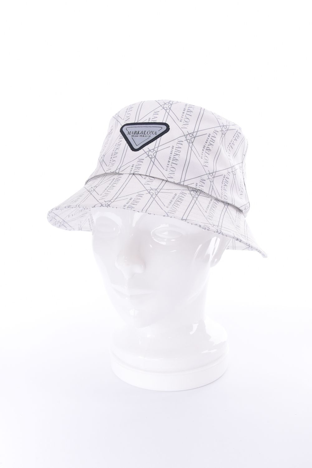 【26SS】【CODE COLLECTION】 TGHT / ジオメトリックパターン サンシールド付き バケットハット (ホワイト)