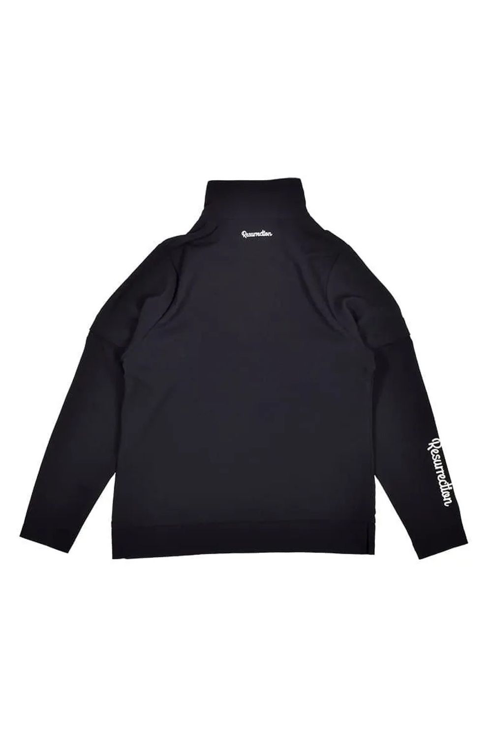 【26AW】【レディース】 DETACHABLE HALF ZIP SHIRT / スムースストレッチ生地 スリーブデタッチャブル 2WAYハーフジップシャツ (ブラック)*