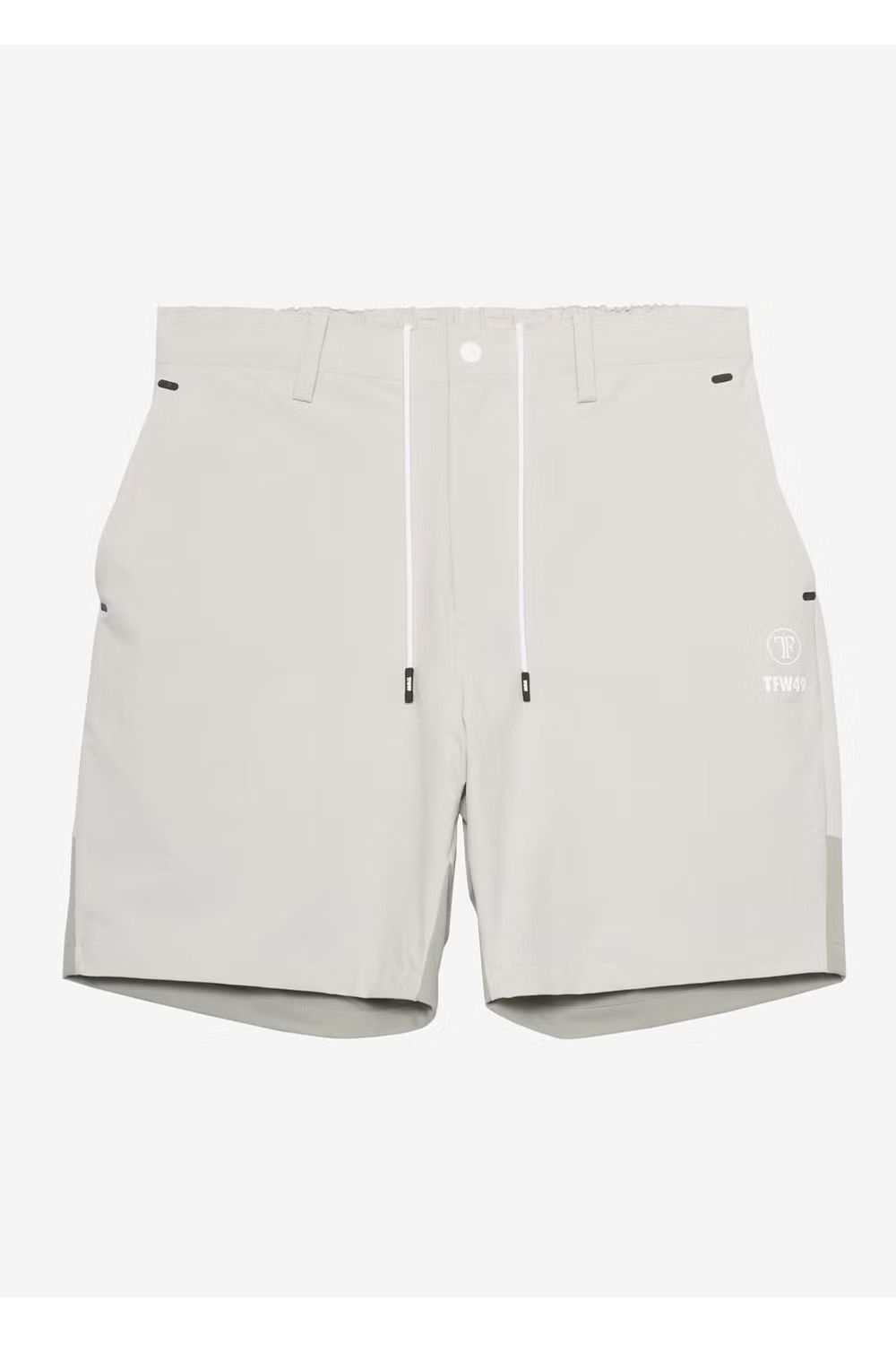 【26SS】 COMBINATION SHORTS / 異素材切り替え ショートパンツ (ライトグレー)
