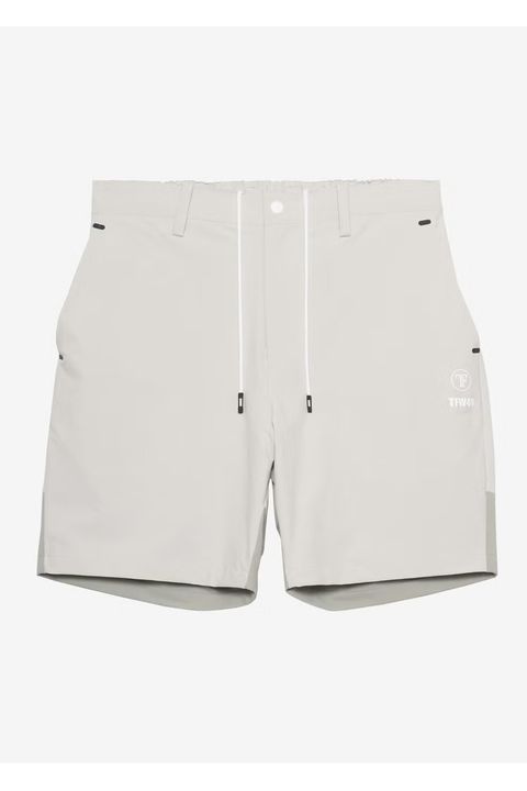 【26SS】 COMBINATION SHORTS / 異素材切り替え ショートパンツ (ライトグレー)
