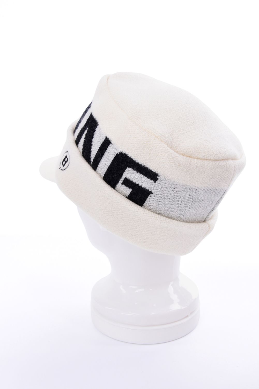 【26AW】 MEN’S WR WOOL KNIT WORK CAP / ブランドロゴ ワークキャップ (ホワイト)