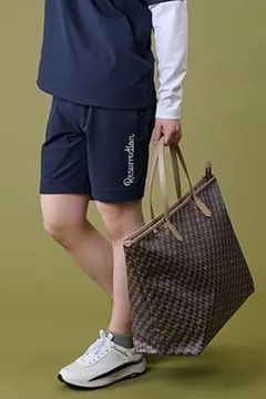 【26AW】 MENS DETACHABLE PANTS / ワッフル生地 ヘムデタッチャブル 2WAYパンツ (ネイビー)*