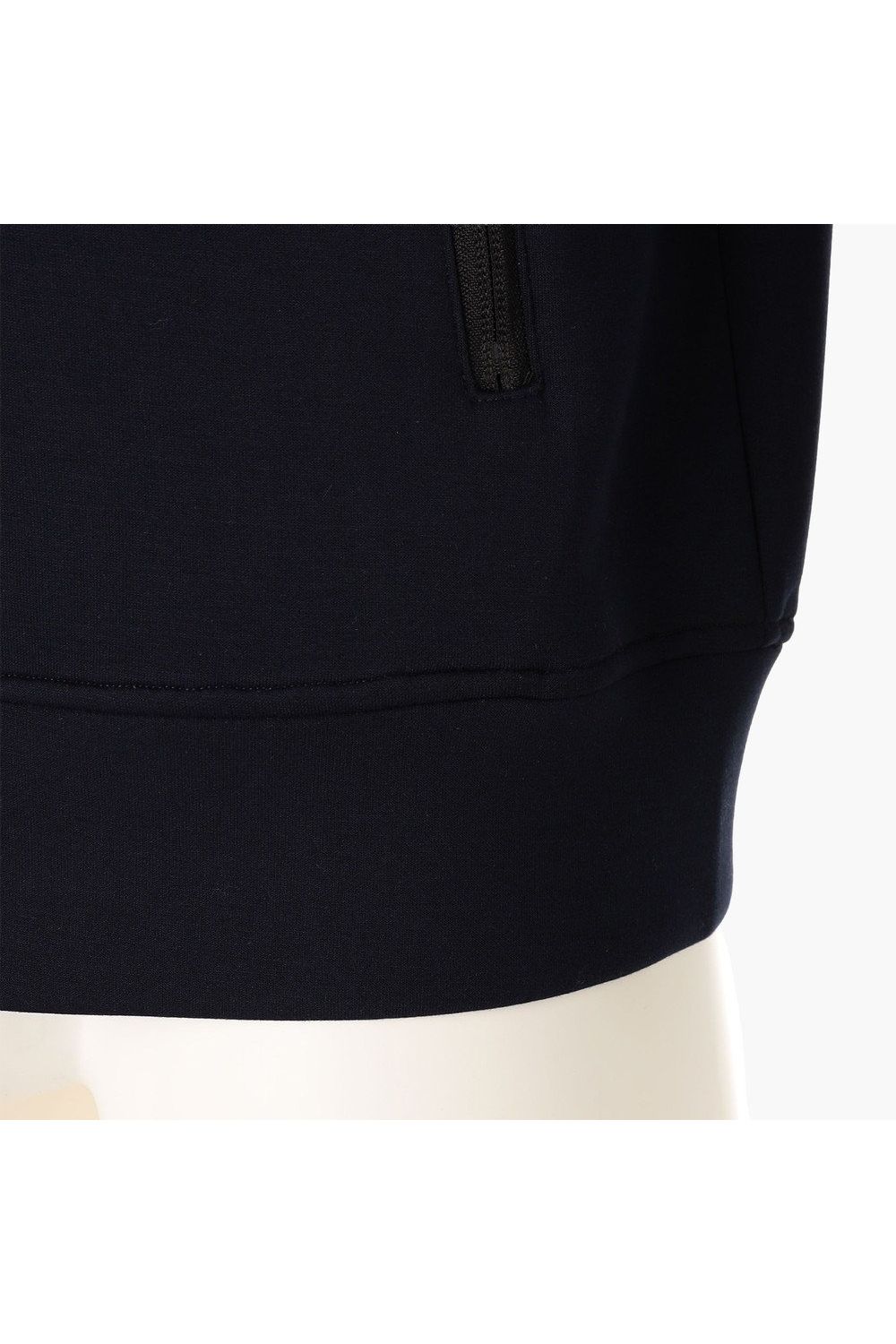 【26AW】 MEN’S WARM LINE PARKA / ダンボールニット サイドライン ジップアップパーカー (ネイビー)