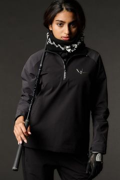 【2025AW】【レディース】 WATER REPELLENT BLOUSON / バイカラー 撥水加工 ブルゾン (ブラック/チャコール)