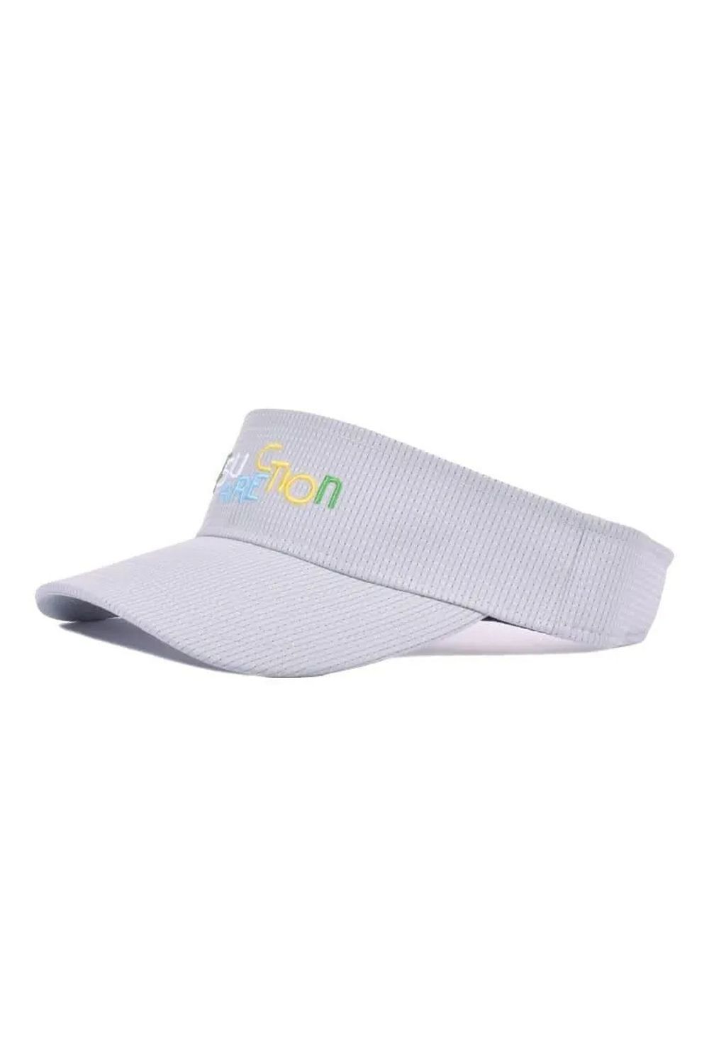 【26SS】 COLORFUL LOGO SUN VISOR / カラフルロゴ刺繍 サンバイザー (グレー)