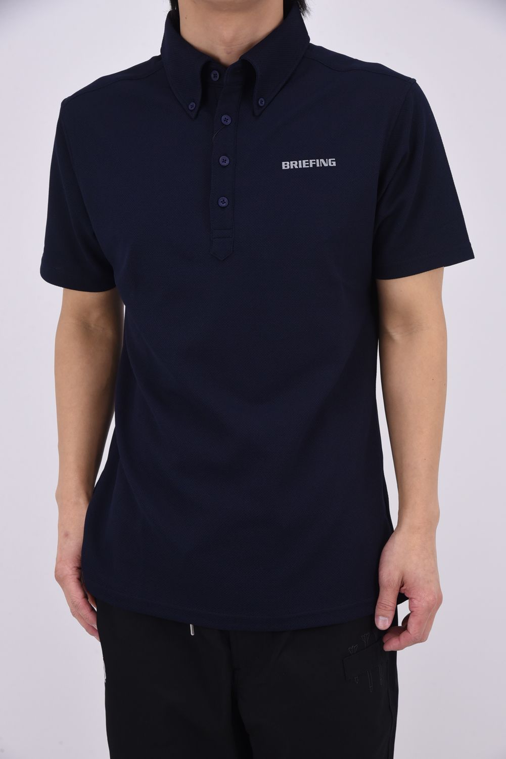 【26SS】 MEN'S DRESS BD SHIRT / ベーシック ボタンダウンカラー ポロシャツ (ネイビー)