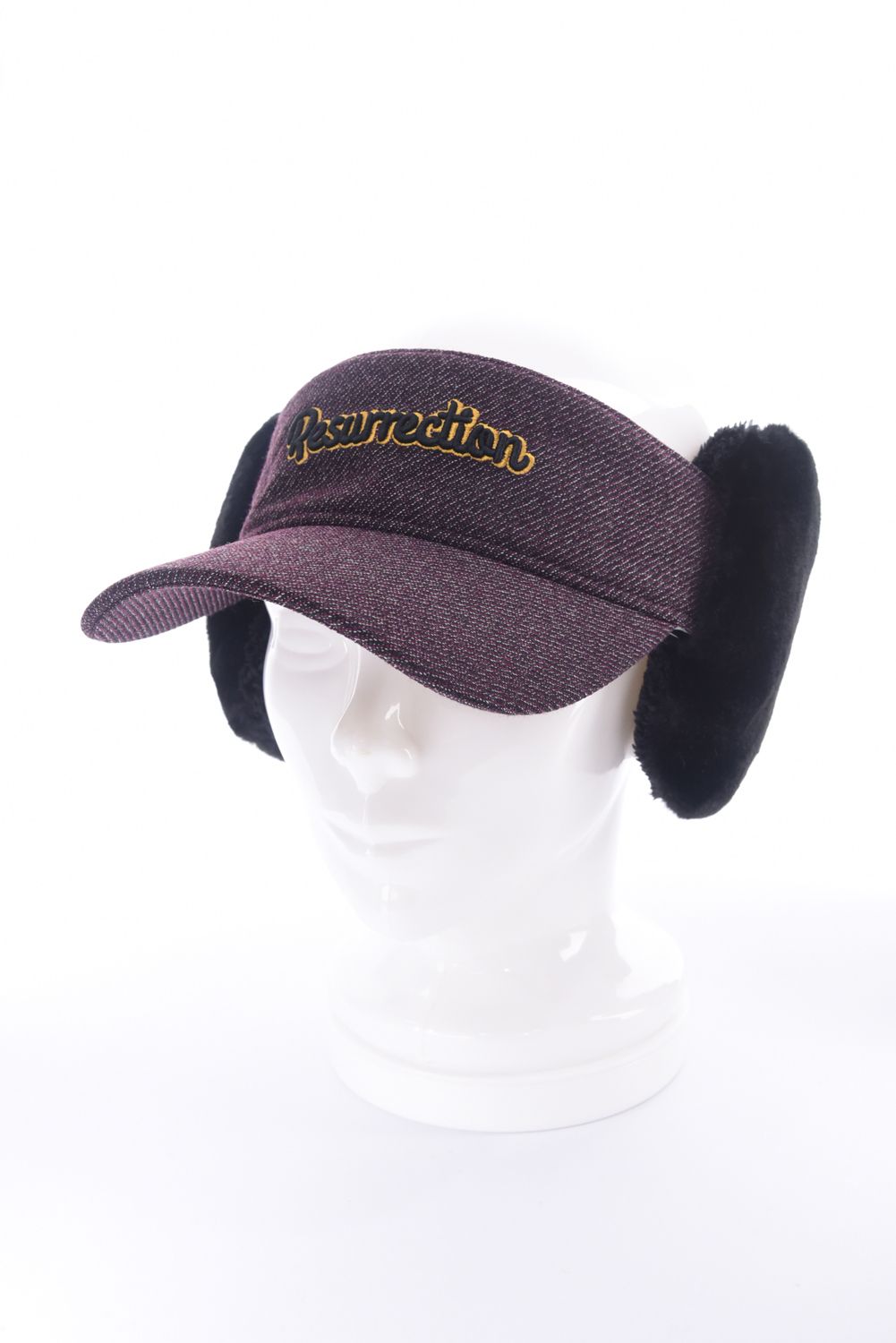 BOA EARMUFFS SUNVISOR / ボア イヤーマフ サンバイザー (レッドブラック)