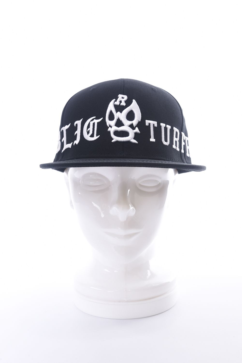 PUBLIC TURFREEs BB CAP / マスクマン刺繍 ベースボールキャップ ブラック