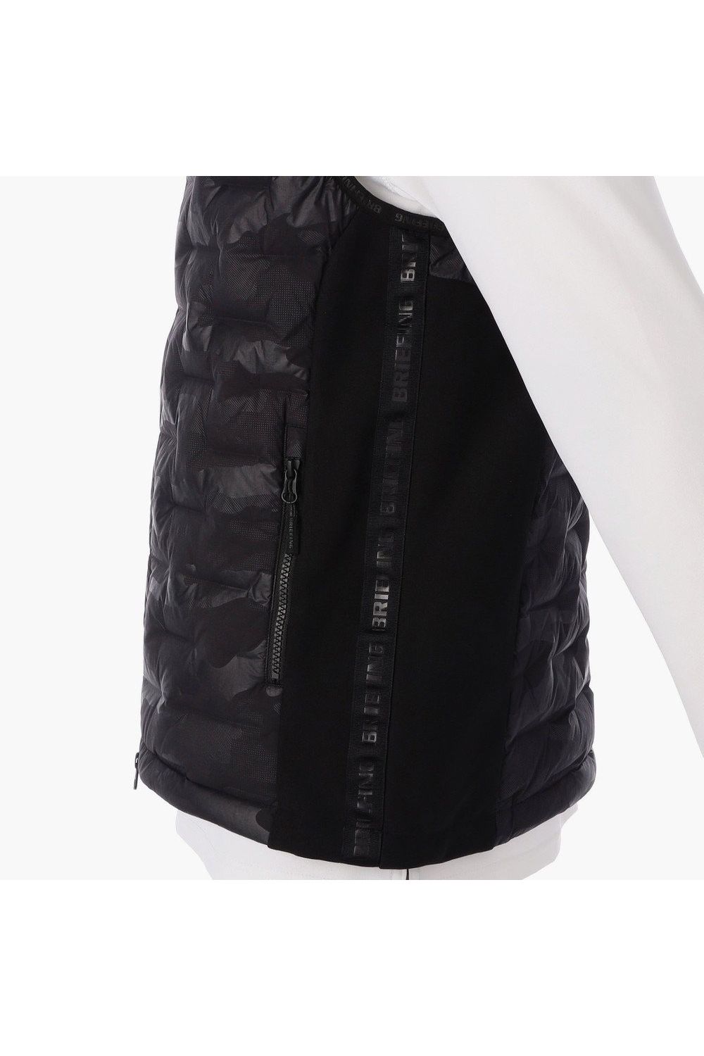 【25AW】 MEN'S HYBRID DOWN VEST / ストレッチタフタ ダイヤモンドロゴ ハイブリッドダウンベスト (ブラック/カモ)