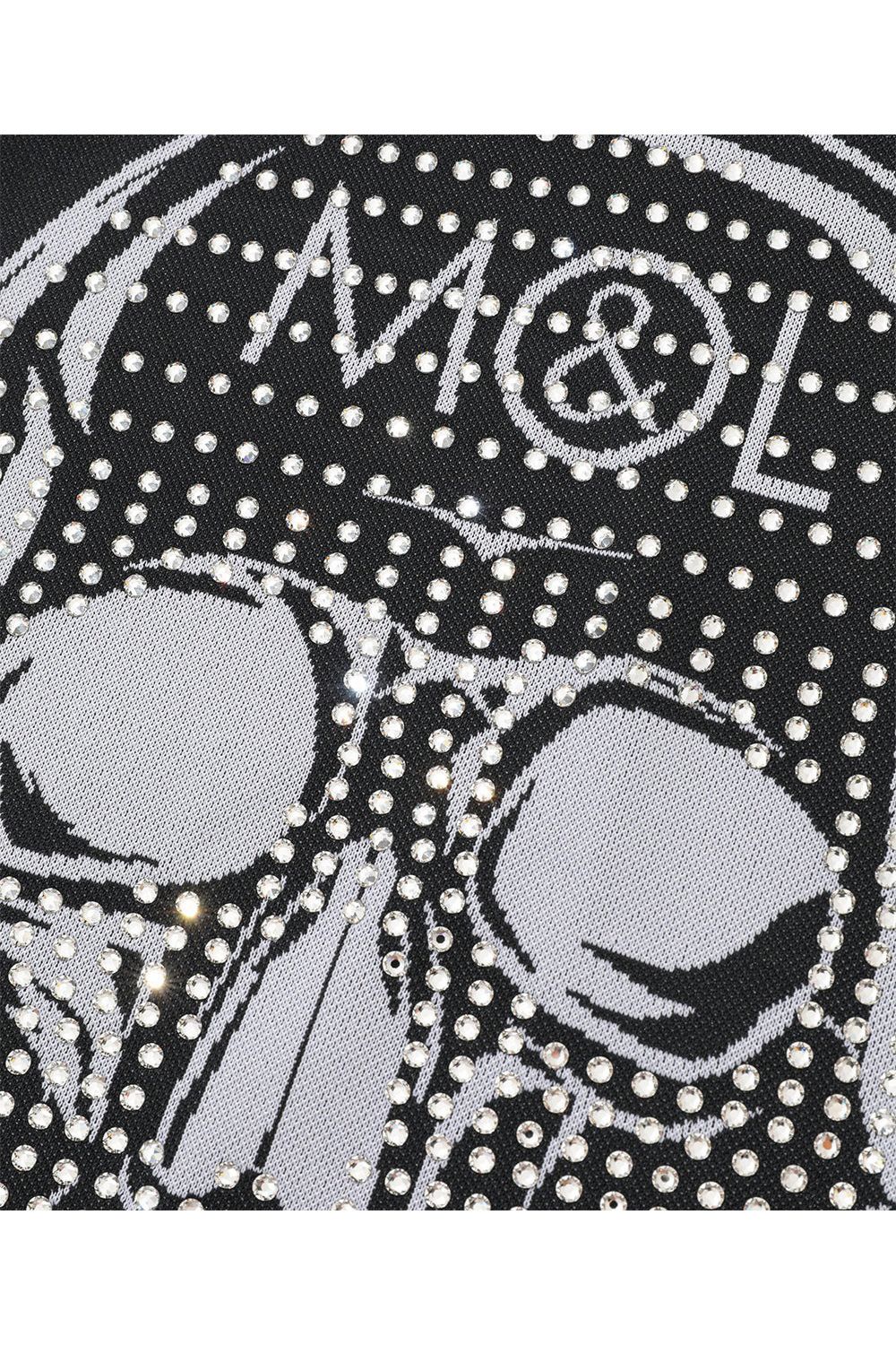 【2026SS 木村拓哉さん着用 VOL.4】 LOVE OF GOD SPECTRUM PERFORMANCE MOCK / ジャパンメイド スカルジャカード スワロフスキー モックネックTシャツ (ブラック) (3月4日入荷予定)