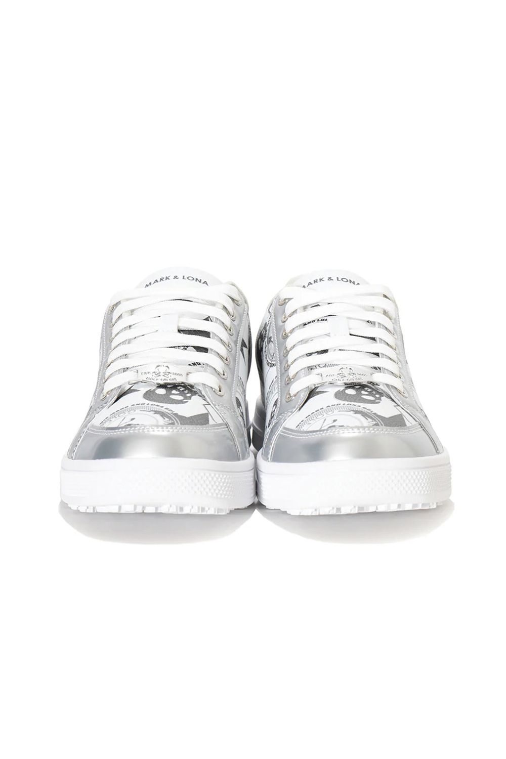 【26AW】 ATRAS SPIKELESS GOLF SNEAKERS / ロゴグラフィック ローカット スパイクレススニーカー (ホワイト)