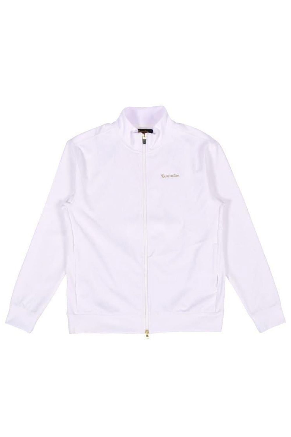 【25AW】 JACQUARD STAND COLLAR JACKET / ジャガード スタンド カラージャケット (ホワイト)*