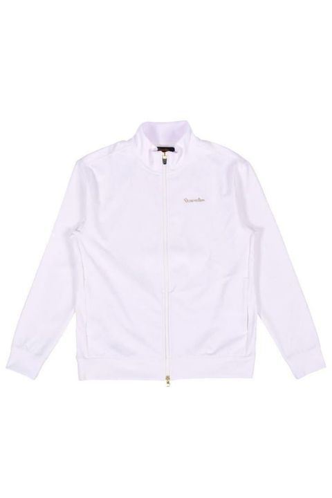 【25AW】 JACQUARD STAND COLLAR JACKET / ジャガード スタンド カラージャケット (ホワイト)*