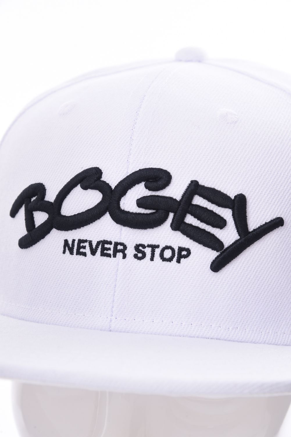 BOGEY CAP /  刺繍 キャップ ホワイト