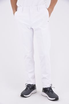 MENS SUMMER BASIC PANTS / ベーシック フルレングス ストレッチ サマー パンツ (ホワイト)