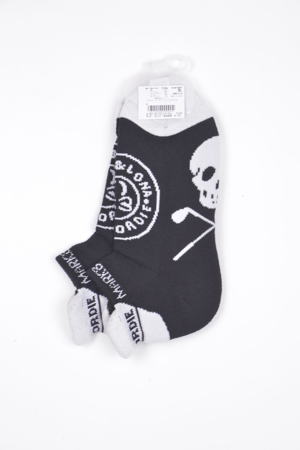【26AW】【レディース】 CIRCLE ICON SNEAKER SOCKS / ジャパンメイド サークルスカルジャカード スニーカー丈 ローソックス (ブラック)
