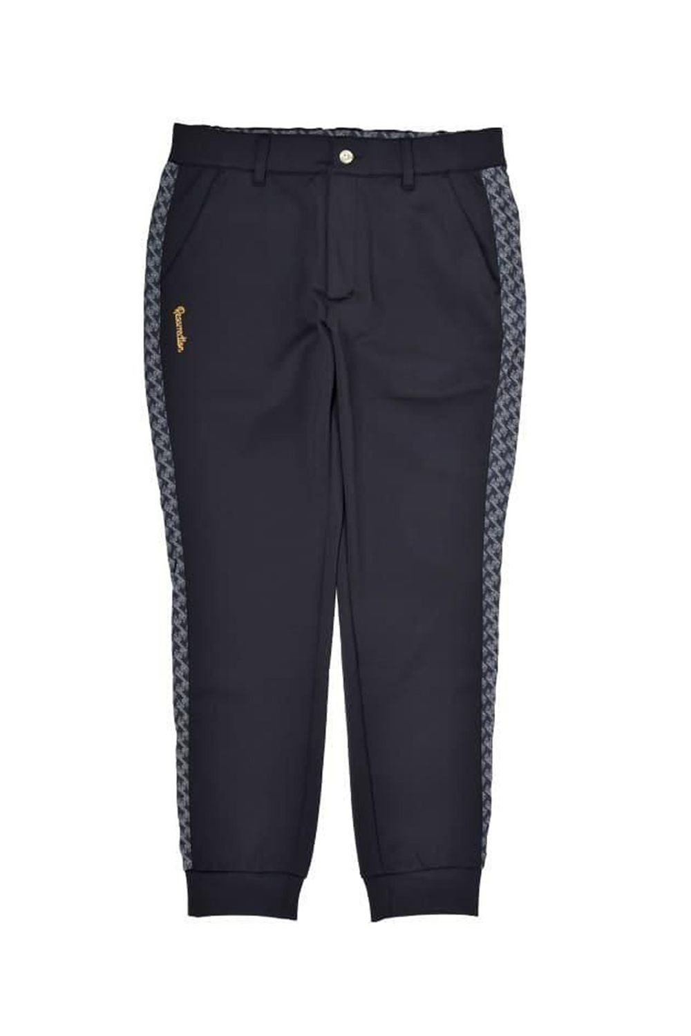 【26SS】 GM SIDE LINE RIB PANTS / モノトーンシリーズ サイドライン リブパンツ (ブラック)*