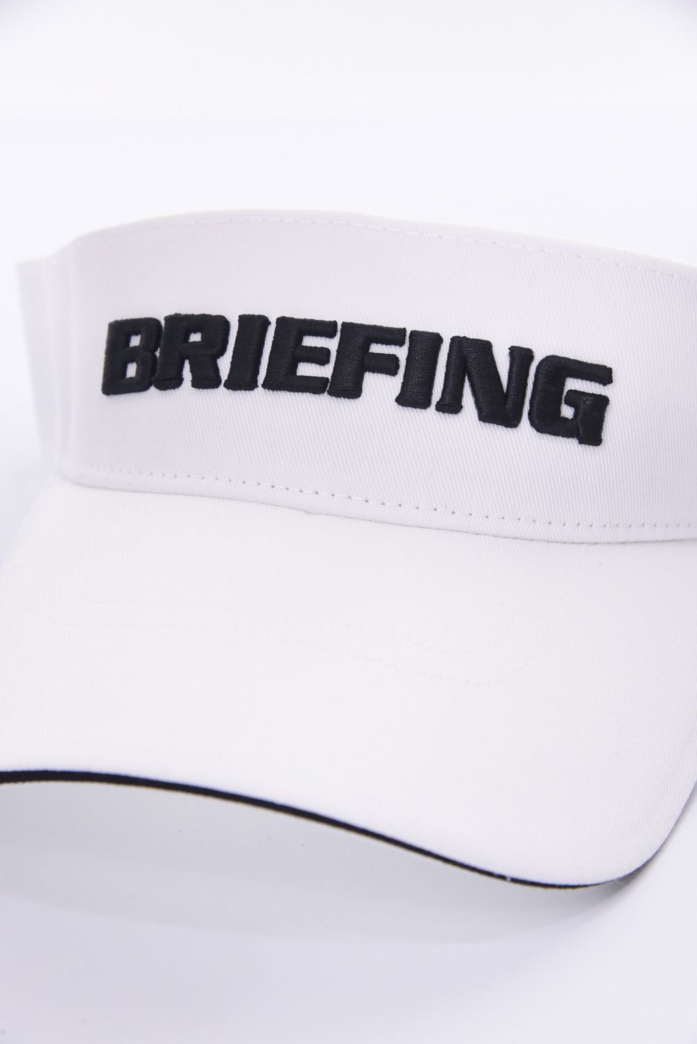 MENS BASIC VISOR / ブランドロゴ刺繍 ベーシック サンバイザー (ホワイト)