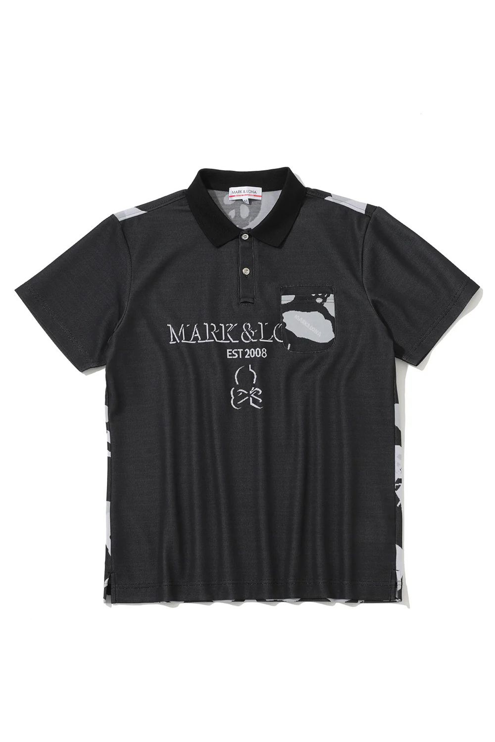 【26SS】 GAUGE CAMOUFLAGE JACQUARD POLO / オリジナルカモジャカード ポロシャツ (ブラック)