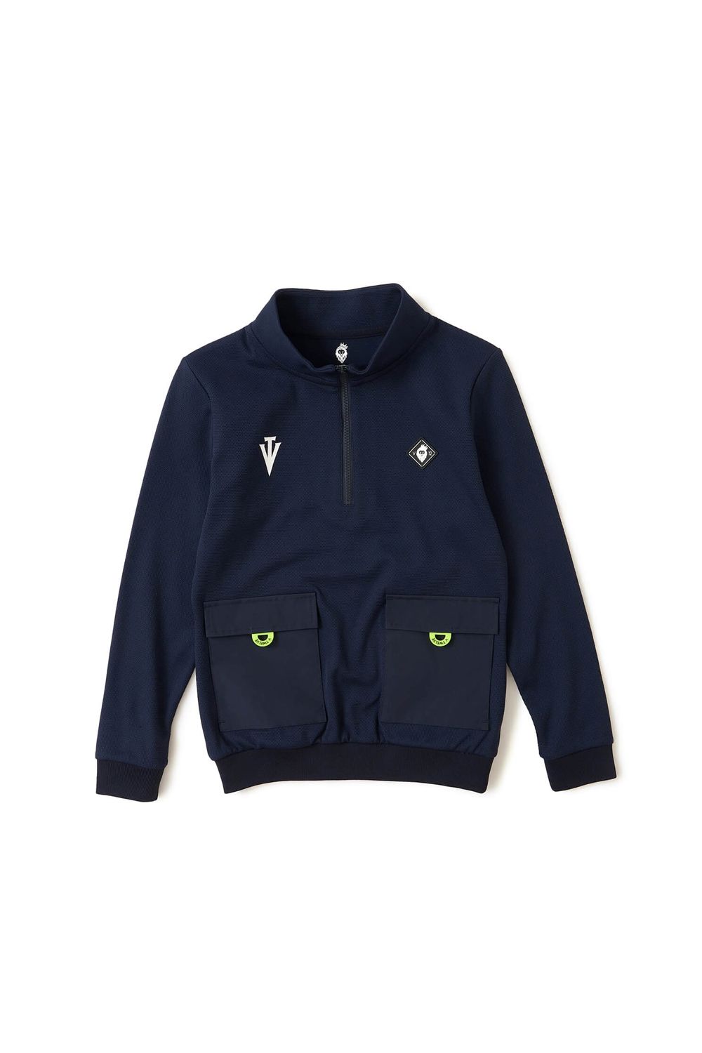 【26AW】 【レディース】 ARC TAG HZ JKT / シボ素材 ハーフジップ スウェット (ネイビー)