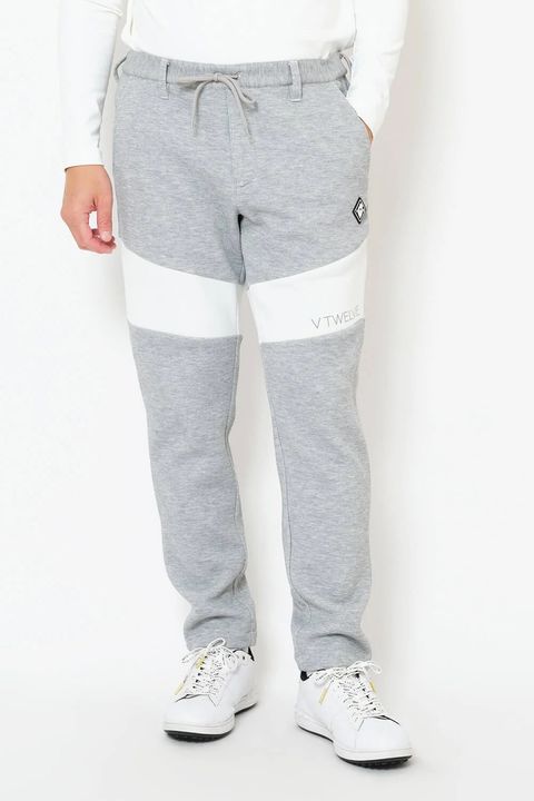【25AW】 SW HC PANTS / ツートーン 異素材切り替え ロングパンツ (ホワイト)