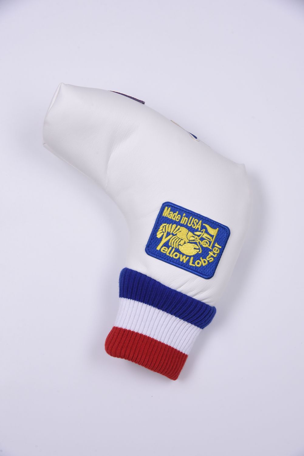 U-LEATHER PUTTER COVER / シンセティックレザー ワッペン ピンタイプ パターカバー (ニューポートホワイト)