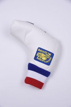 U-LEATHER PUTTER COVER / シンセティックレザー ワッペン ピンタイプ パターカバー (ニューポートホワイト)