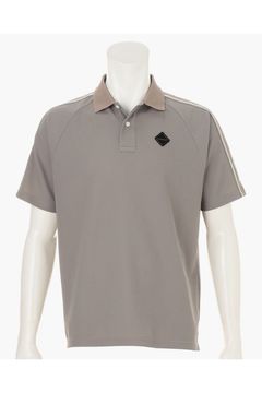 【26SS】 MEN'S LINE POLO RF / カノコ生地 ラインロゴテープ リラックスフィット ポロシャツ (ライトブラウン)