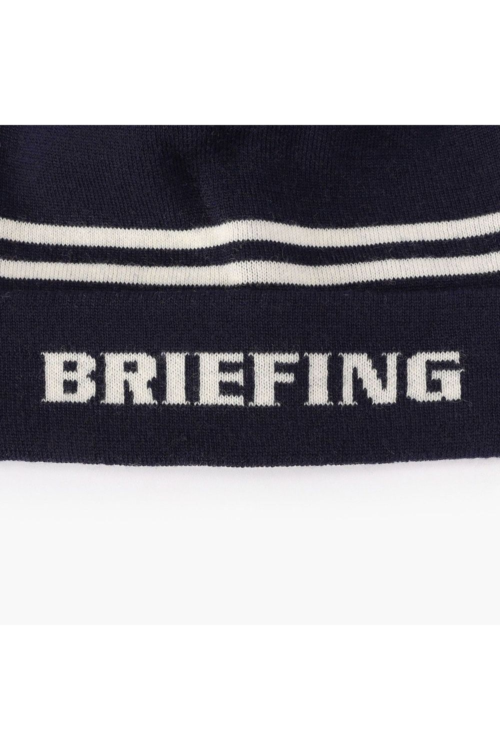 【26AW】 MEN’S WR WOOL KNIT DOUBLE LINE LOGO BEANIE / ブランドロゴ ダブルライン ニットビーニー (ネイビー)