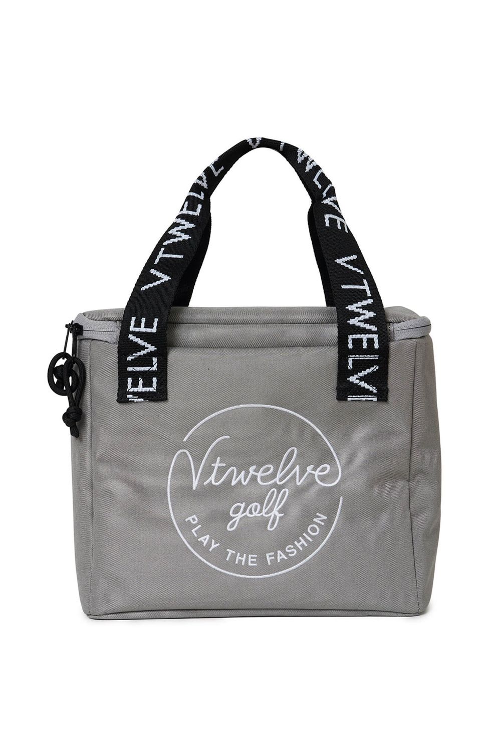 【26SS】 DOUBLE LOGO COOL BAG / ブランドロゴ刺繍 ボックス型クーラーバッグ (グレー)