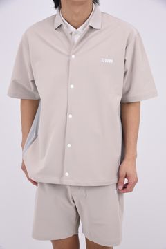 【26SS】 LUXURY SPORTY SHIRT / ドライタッチ サイドパネル スポーティシャツ (ライトベージュ)