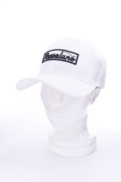 WP FITTED CAP BOX LOGO /  ボックスロゴ 刺繍 キャップ ホワイト