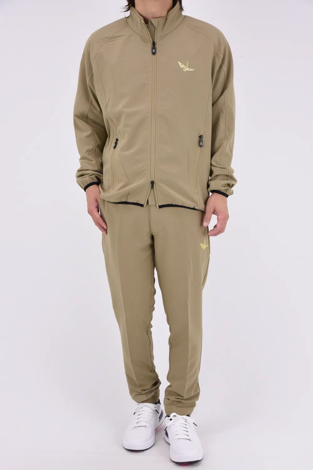 【26AW】 Long Pants / バックロゴ テーパードシルエット ロングパンツ (ベージュ)