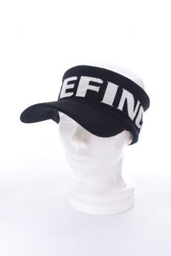 KNIT VISOR / ブランドロゴジャカード ニットサンバイザー (ブラック)